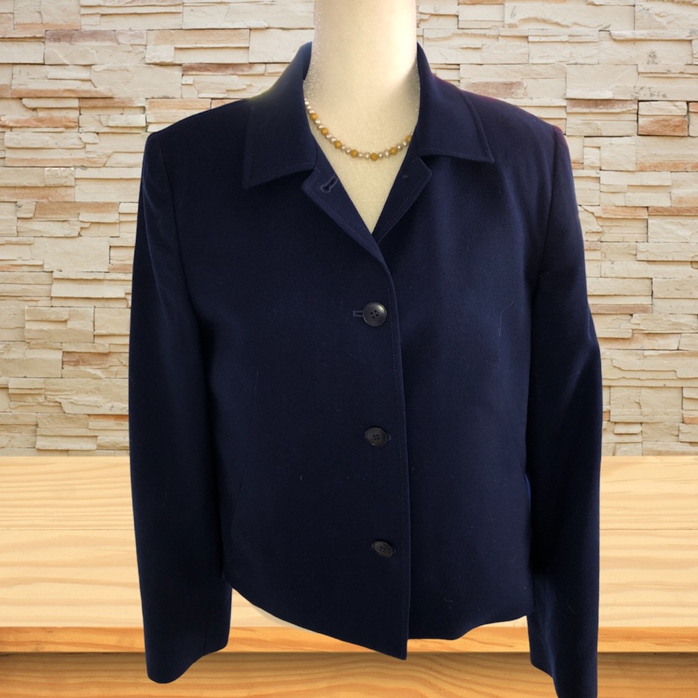 Talbots Pure Wool Blazer Jacket Single Breasted 12 - image 1